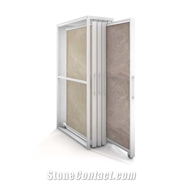 Big Slab Tile Sliding Display Rack