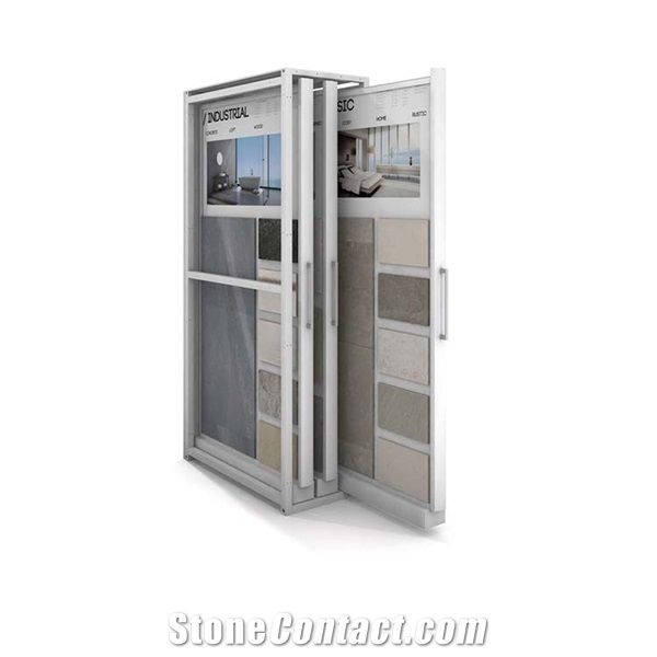 Big Slab Tile Sliding Display Rack