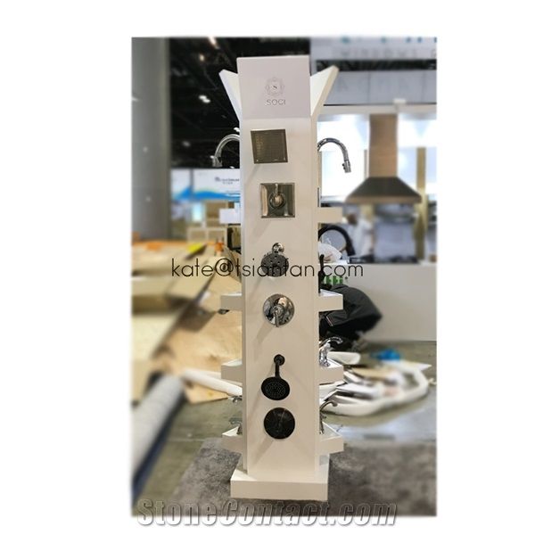 Customized Sanitary Faucet Showroom Display Stand