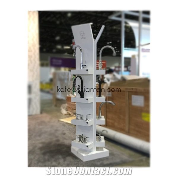Customized Sanitary Faucet Showroom Display Stand