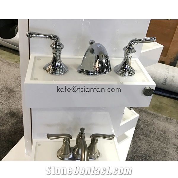 Customized Sanitary Faucet Showroom Display Stand