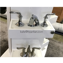 Customized Sanitary Faucet Showroom Display Stand