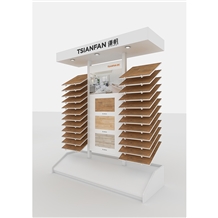 Customized Wood Floor Tile Display Rack Stand