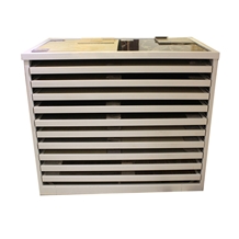 Metal Stone Tiles Drawer Sliding Display Cabinet