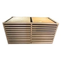 Metal Stone Tiles Drawer Sliding Display Cabinet