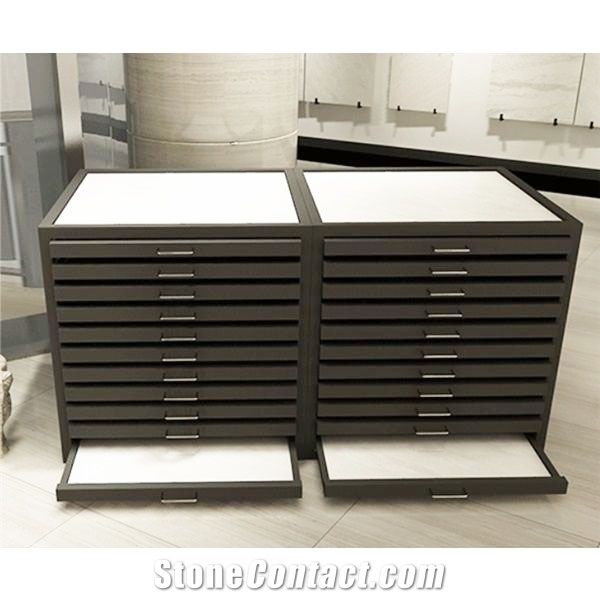 Sliding Tiles Display Rack for Ceramic Marble