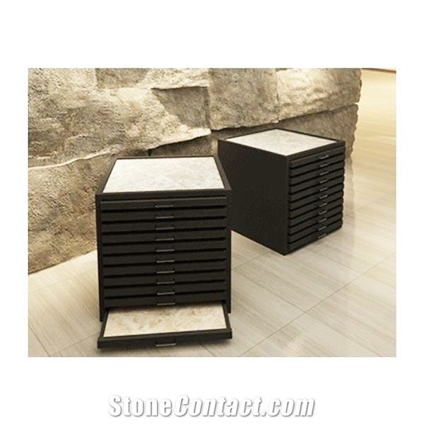 Sliding Tiles Display Rack for Ceramic Marble
