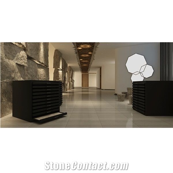 Sliding Tiles Display Rack for Ceramic Marble