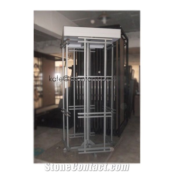 Spin Metal Granite And Marble Stone Slab Tile Display Stand
