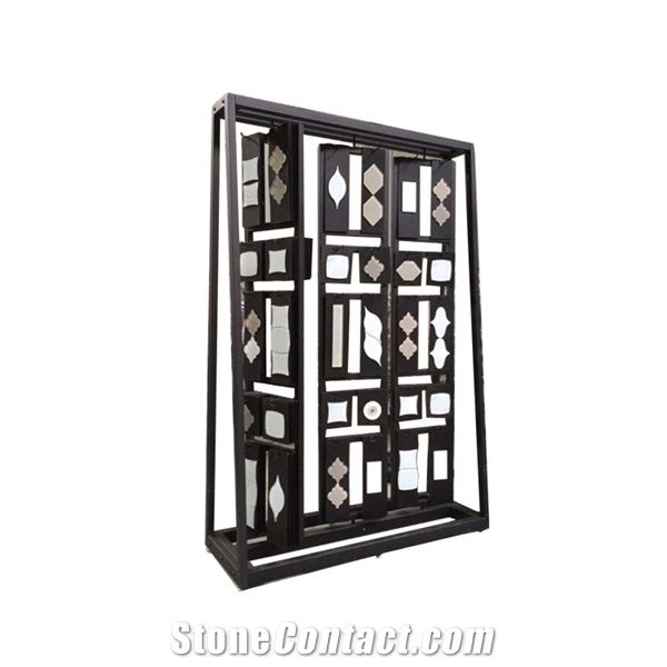 Spin Mosaic Tile Card Showroom Display Rack Stand