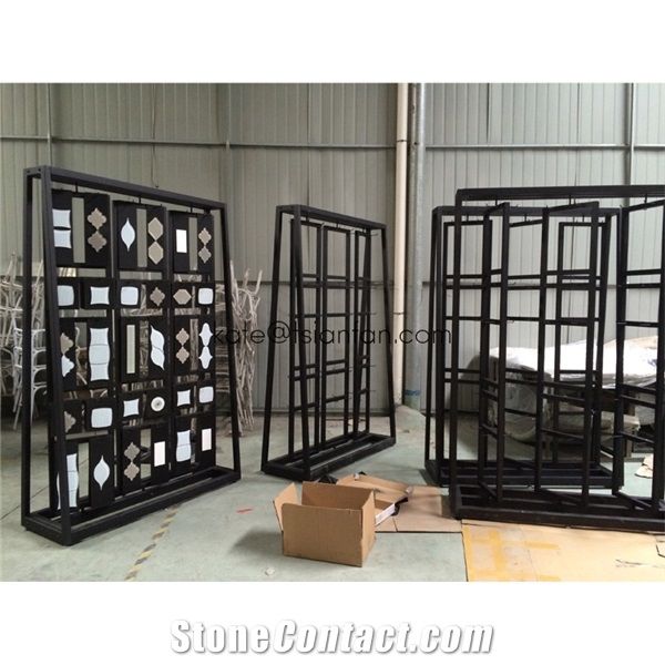 Spin Mosaic Tile Card Showroom Display Rack Stand
