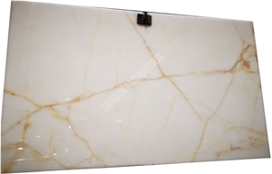 Golden Vein Iran White Onyx Slab