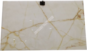 Golden Vein Iran White Onyx Slab