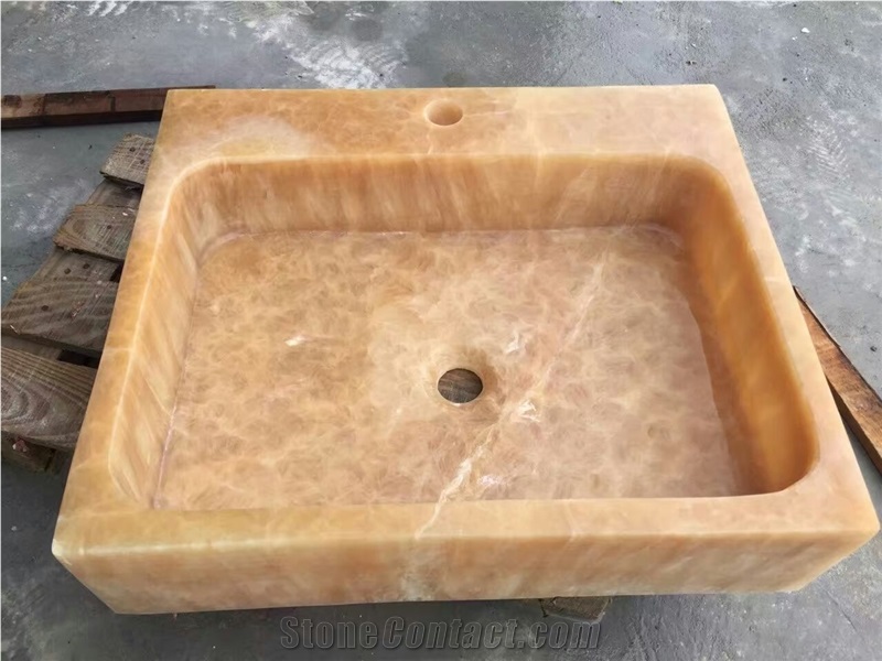 China Honey Onyx Sink Wash Basin