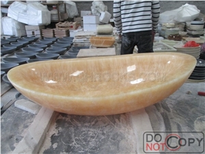 Honey Onyx Vessel Sinks,Honey Onyx Art Bath Basins