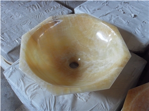 Honey Onyx Wash Basin,Onyx Sink