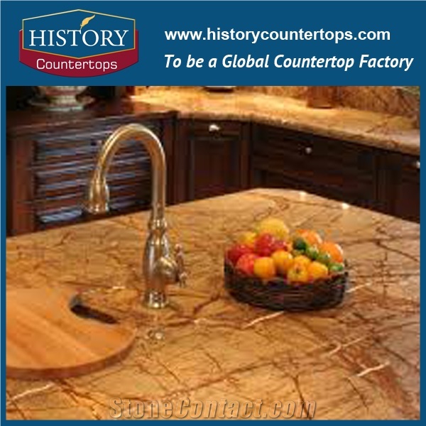 Forest Rain Brown Countertops Customized Edges