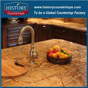 Forest Rain Brown Countertops Customized Edges