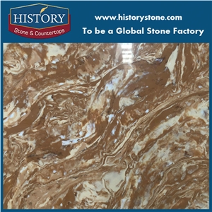 Granite Looking Gold Glass Stone Surface Granite Looking Gold Glass Stone Surface