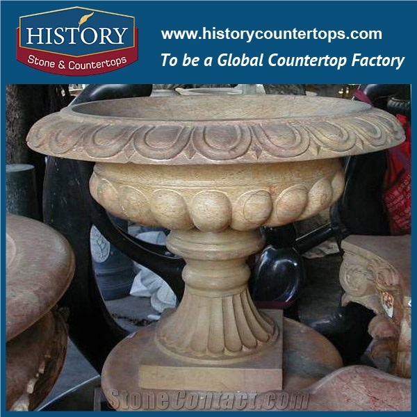 Granite Stone Flower Pots Patio Planters Stone Pot