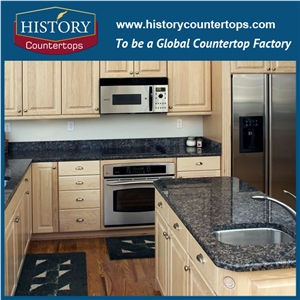 Polishing Sapphire Blue Granite Custom Tops