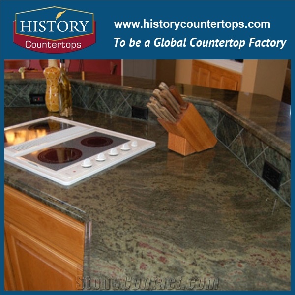 Tropical Green Verde Kerala Granite Countertops