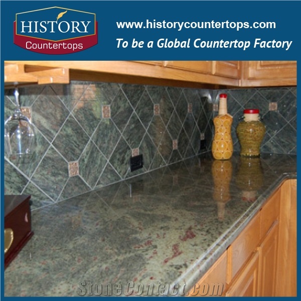 Tropical Green Verde Kerala Granite Countertops