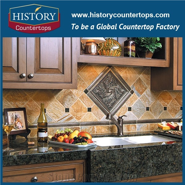 Verde Butterfly Green Granite Countertops