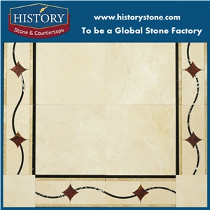 Waterjet Marble Flooring Border Pattern