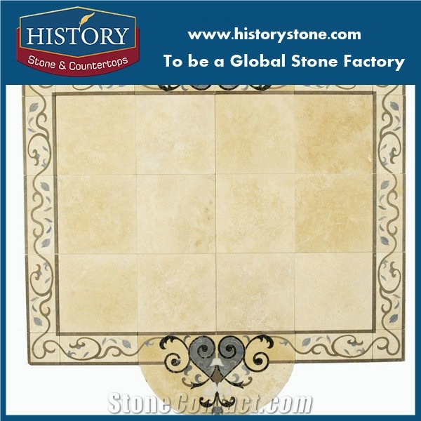Waterjet Marble Flooring Border Pattern
