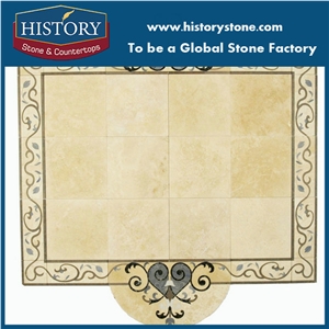 Waterjet Marble Flooring Border Pattern