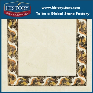 Waterjet Marble Flooring Border Pattern
