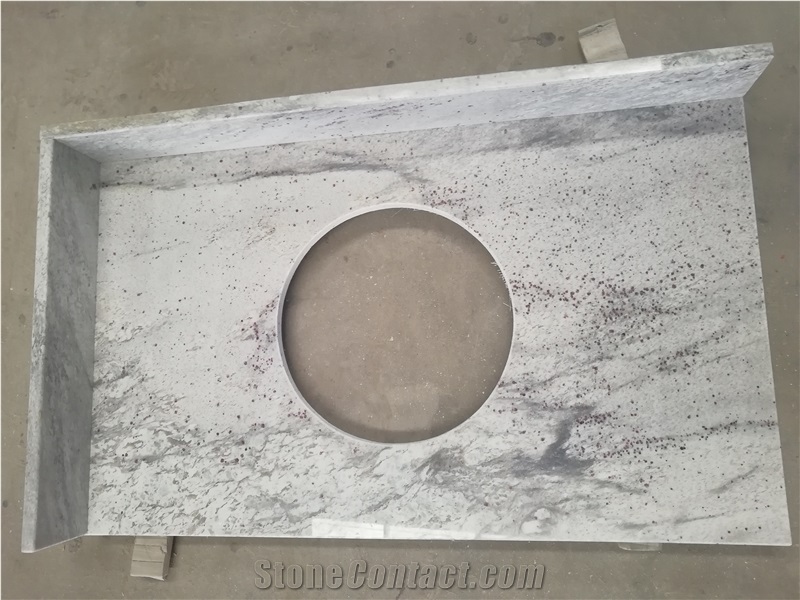 White Granite River White Countertop