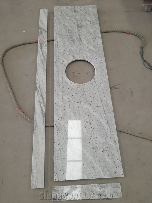 White Granite River White Countertop