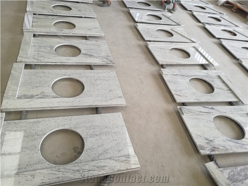 White Granite River White Countertop