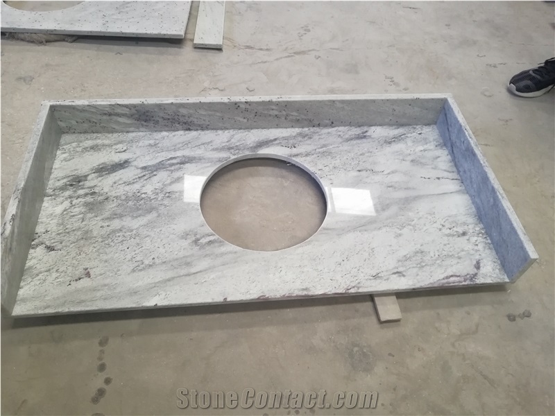 White Granite River White Countertop