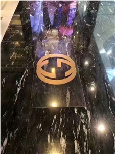 Galaxy Black Granite for Countertop/Tiles