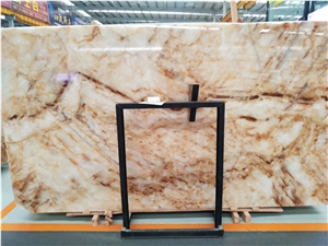 Golden Yellow Onyx Backlighting Wall Panel