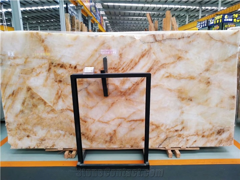 Golden Yellow Onyx Backlighting Wall Panel