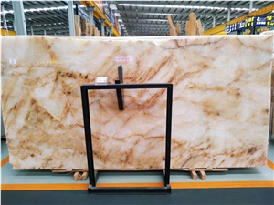 Golden Yellow Onyx Backlighting Wall Panel