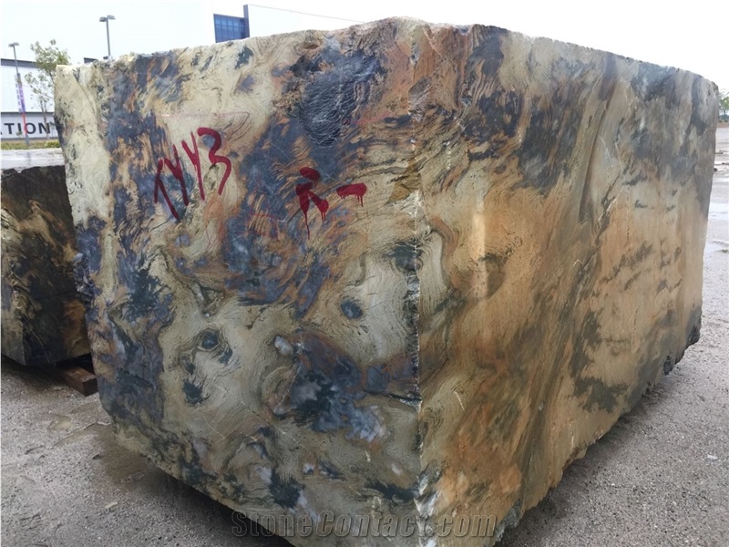Natural Quartzite Drama Purple Book Match Stone