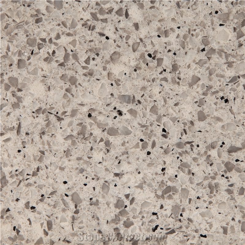 China Artificial Ashley White Engineered Quartz Stone Slabs & Tiles