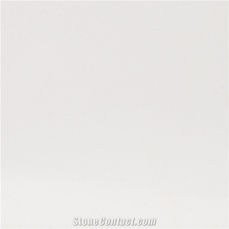 China Artificial Pure White Engineered Quartz Stone Slabs & Tiles