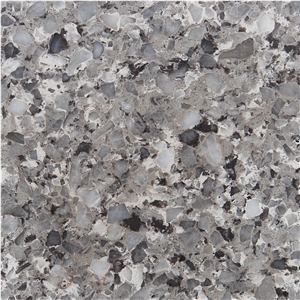China Artificial Trender Grey Engineered Quartz Stone Slabs & Tiles