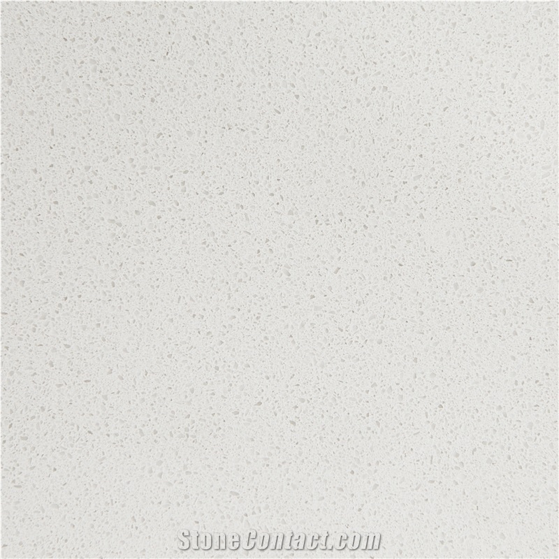 Glacier White Engineered Quartz Stone Kitchen Countertops & Worktops