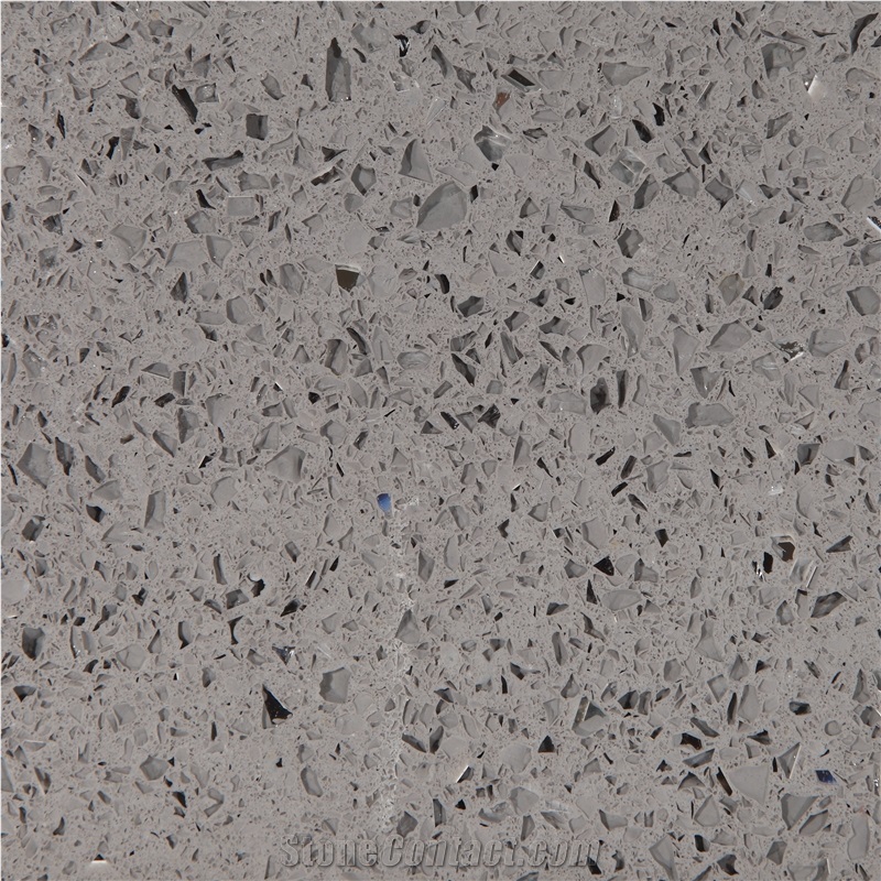 Grey Galaxy Engineered Quartz Stone Kitchen Countertops & Worktops