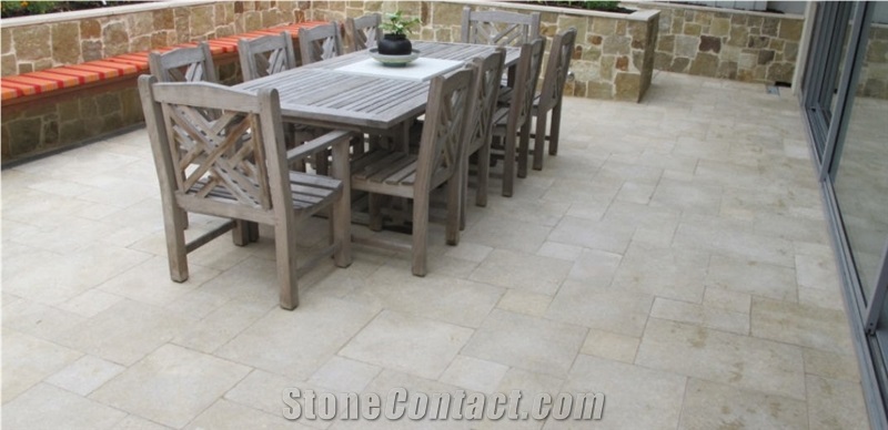 Aswan Limestone Laid in French Pattern