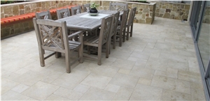 Aswan Limestone Laid in French Pattern Aswan Limestone Laid in French Pattern