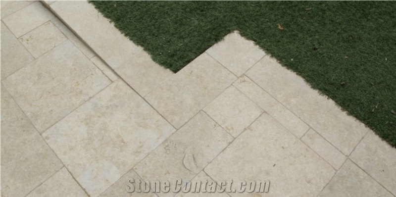 Aswan Limestone Laid in French Pattern