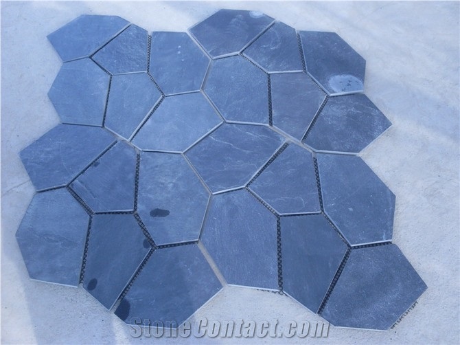 Black Slate Irregular Flagstone